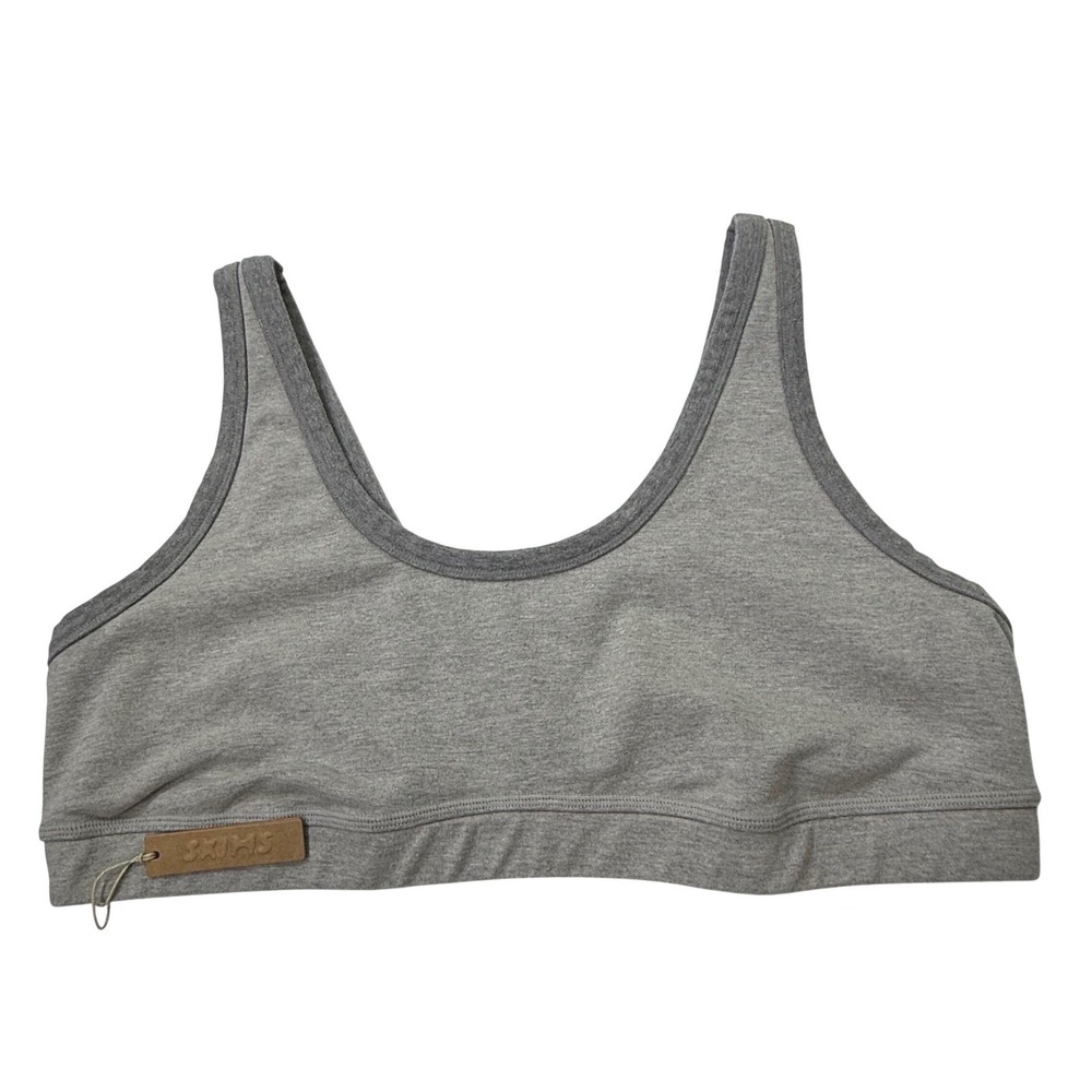 SKIMS Outdoor Scoop Bralette Women 4XL Heather Gray